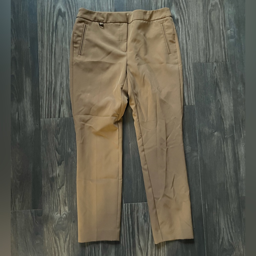 Adrianna Papell Tapered Brown Trousers